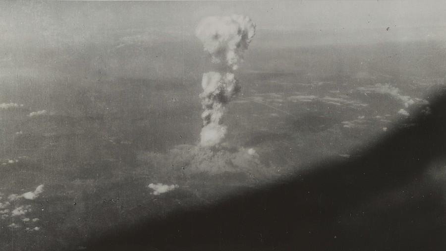 First atomic bombing of Hiroshima, Japan on Aug. 6, 1945. (U.S. Library of Congress)