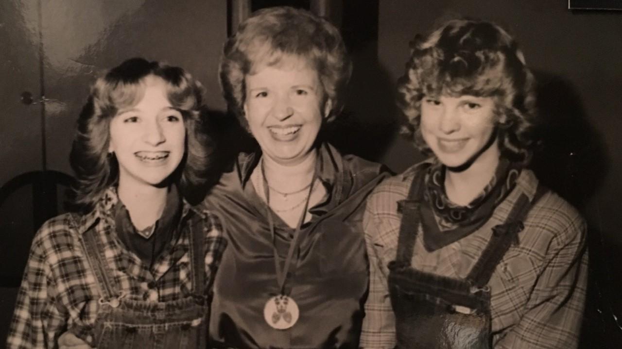 Gisela Brandt, left, and Lisa Bucks met 35 years ago. Center: Brandt’s aunt, Liesel Jacoby. (Courtesy of Gisela Brandt)