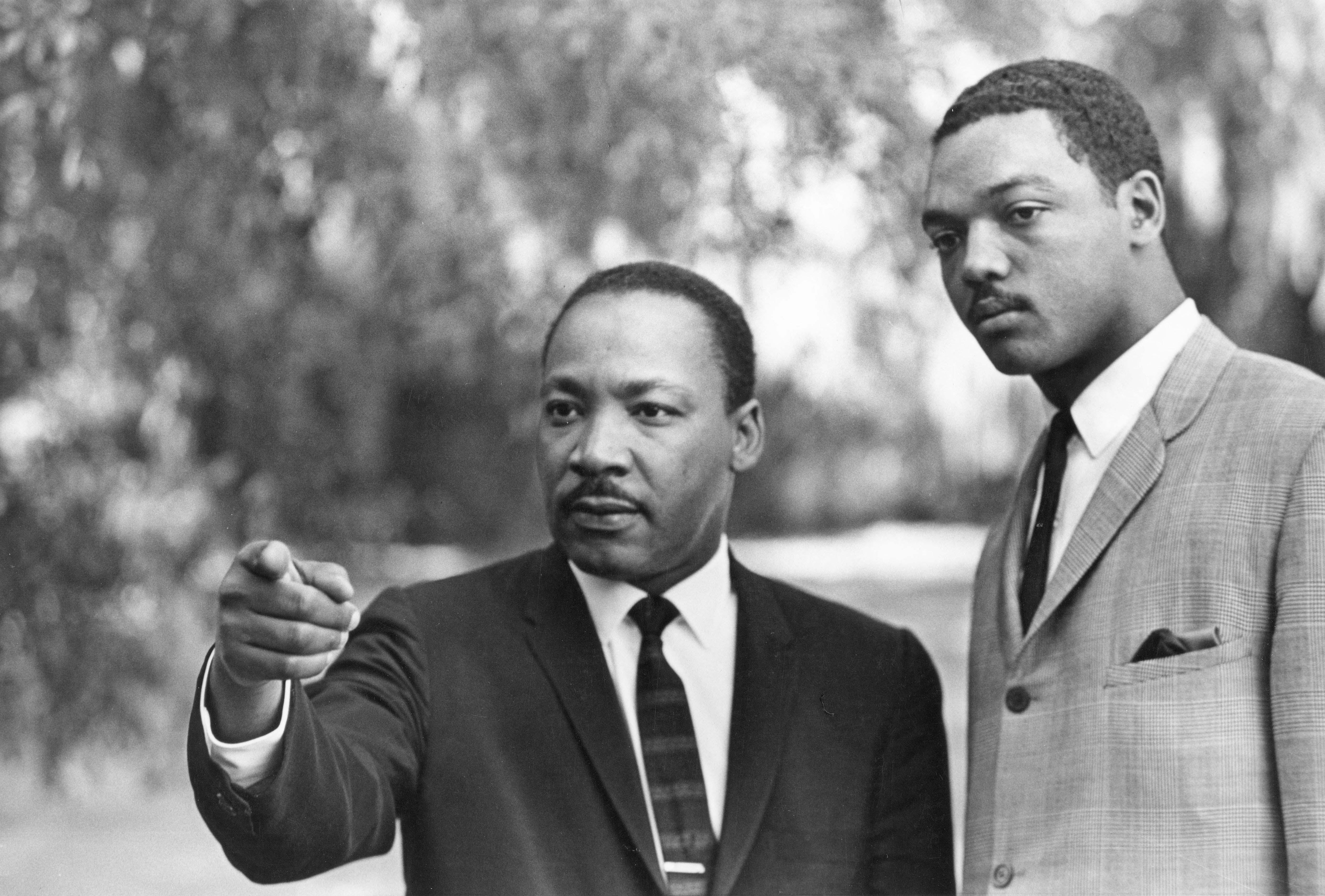 Dr. Martin Luther King Jr. and Rev. Jesse Jackson (Credit: Bob Fitch)
