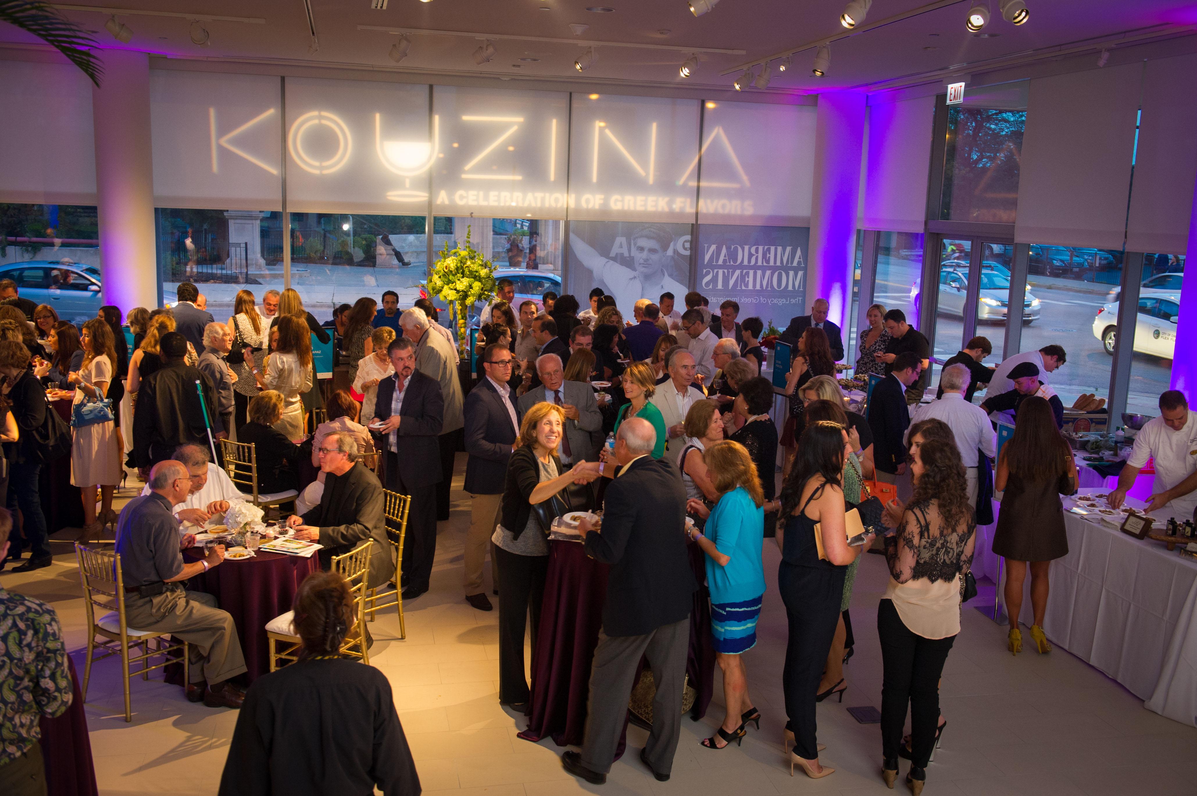 Night at the museum: Raise a glass while raising funds for a local museum at Kouzina. (Courtesy of the National Hellenic Museum)