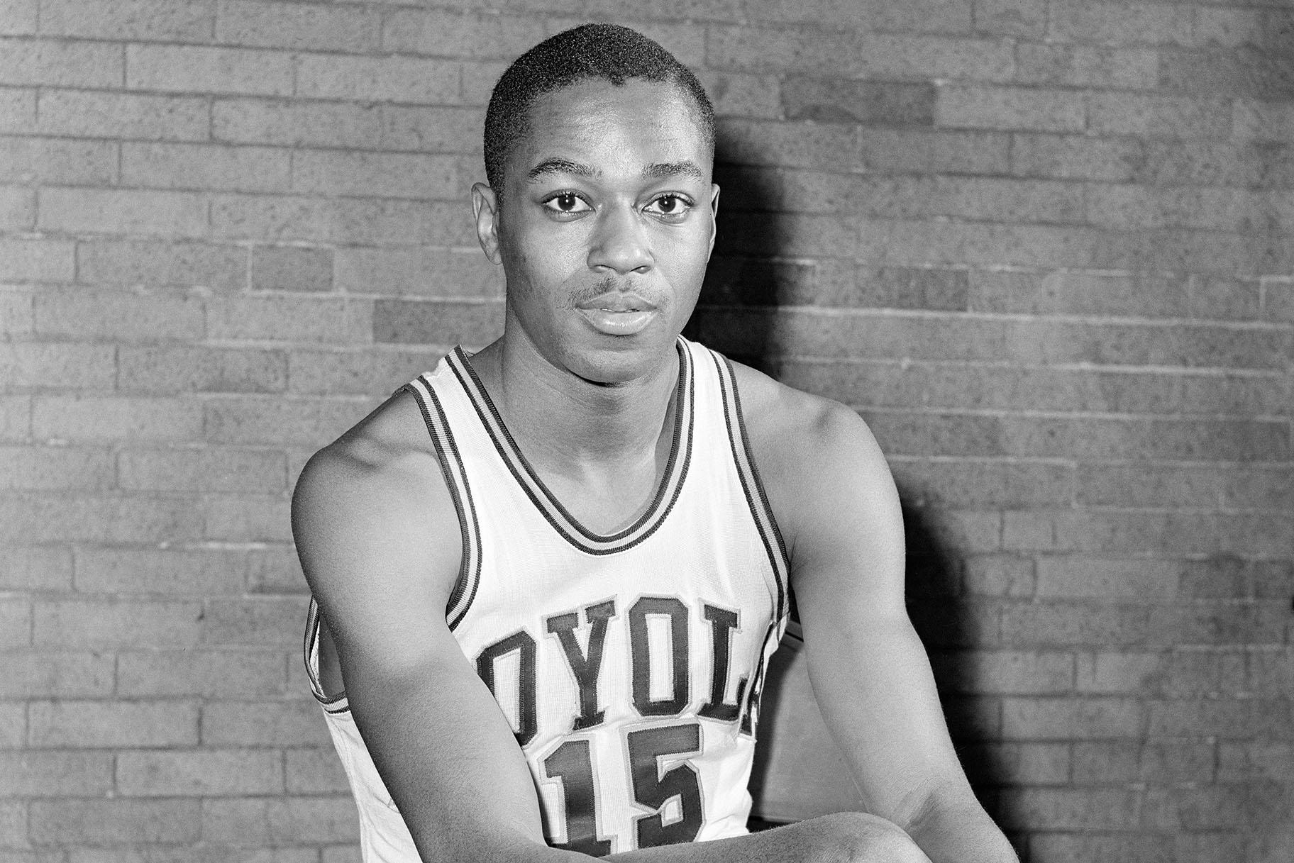 This is a Feb. 20, 1963, file photo showing Loyola University basketball player Jerry Harkness. (AP Photo / Paul Cannon, File)