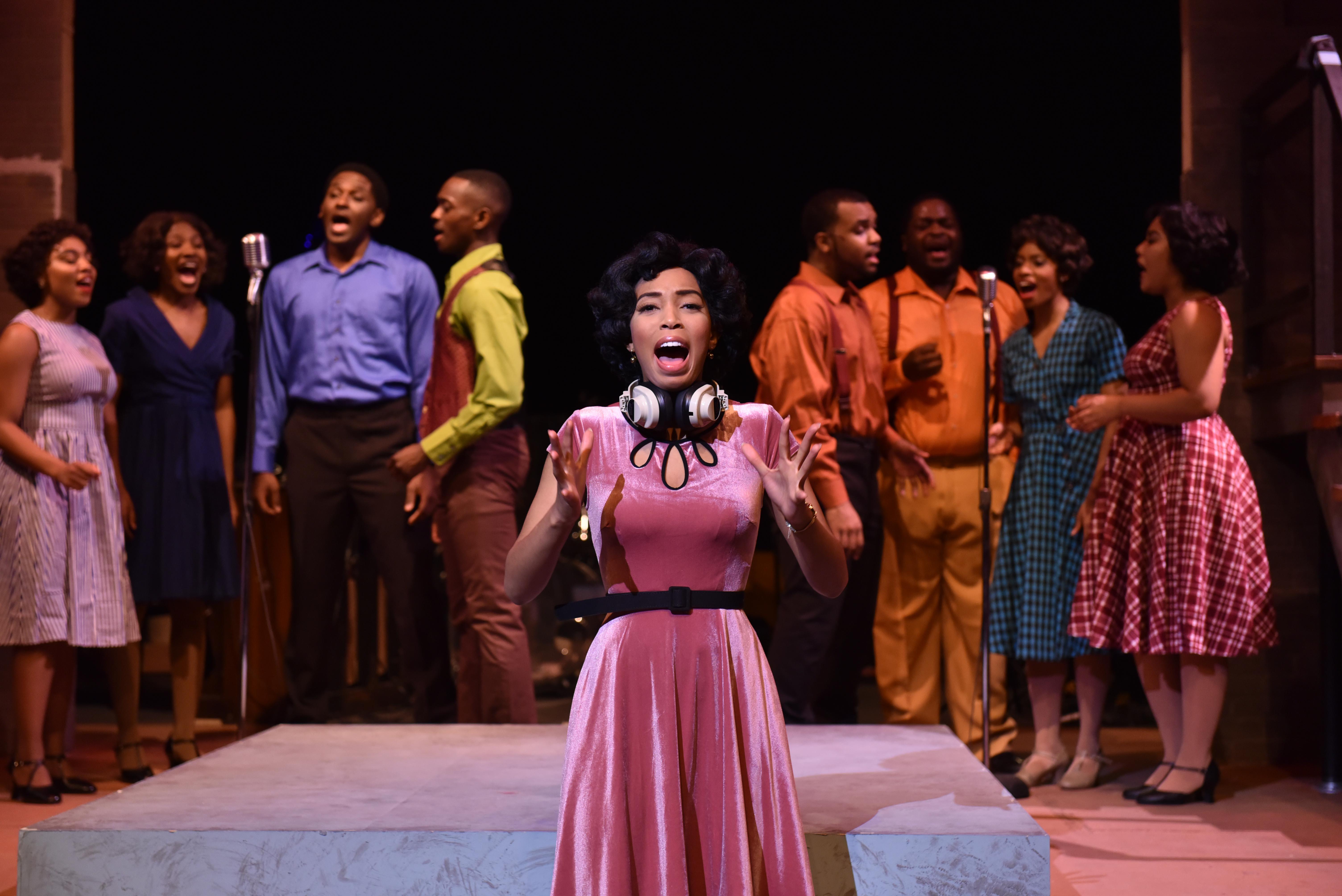 Aeriel Williams, center, in “Memphis.” (Photo by Michael Courier)