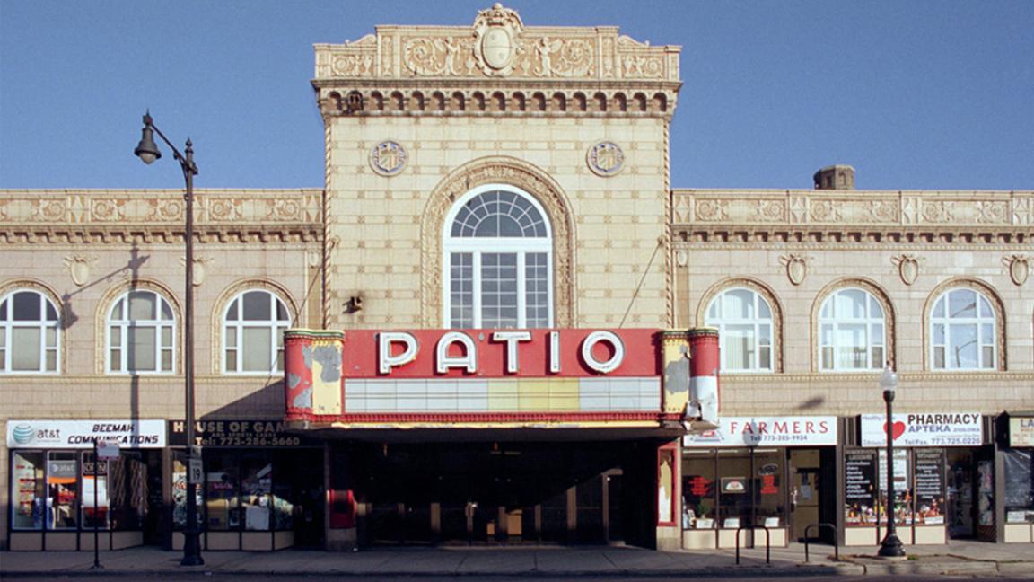 Located in Chicago's Portage Park neighborhood, the Patio Theater was originally opened in 1927 and subsequently closed in 2001 due to a faulty air conditioning system. The movie theater reopened in May 2016 under new ownership. (Courtesy of Forgotten Chicago)