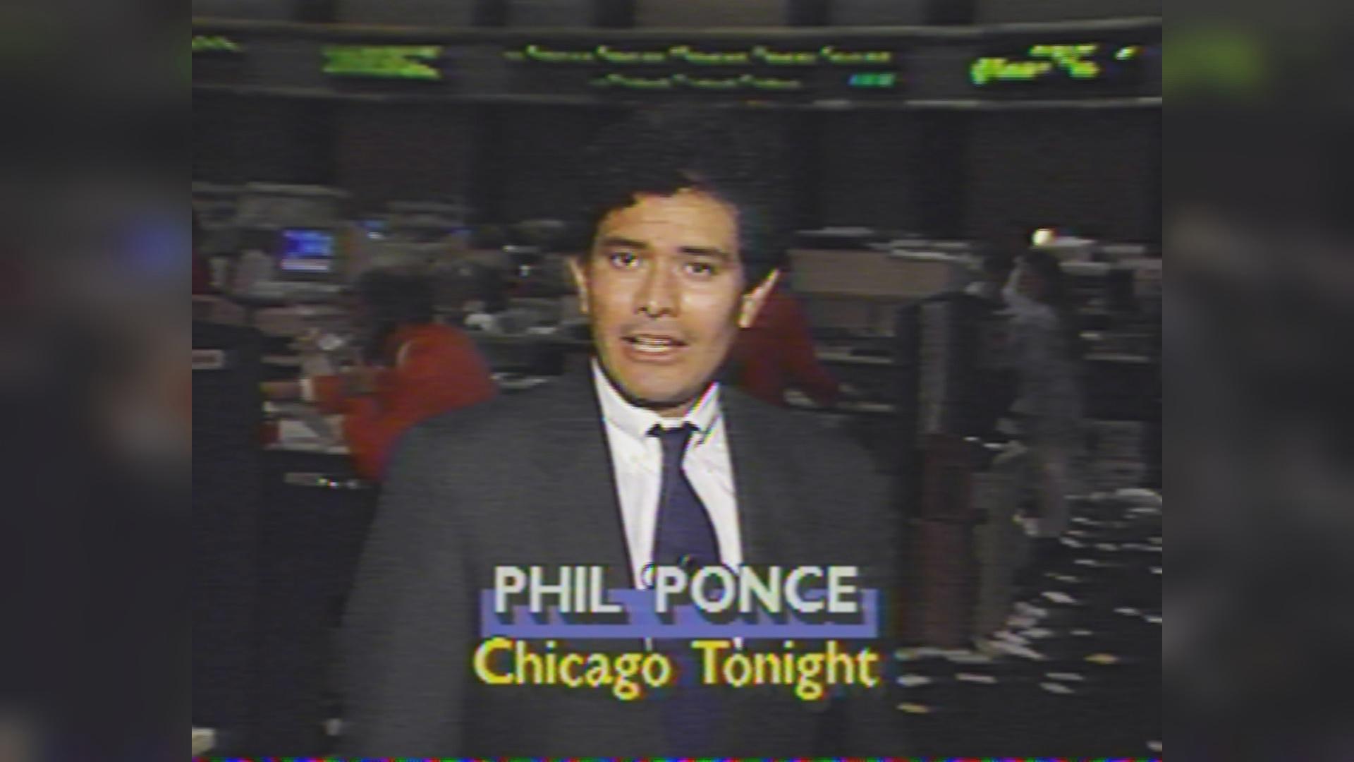 Phil Ponce’s early days at “Chicago Tonight.” (WTTW News)