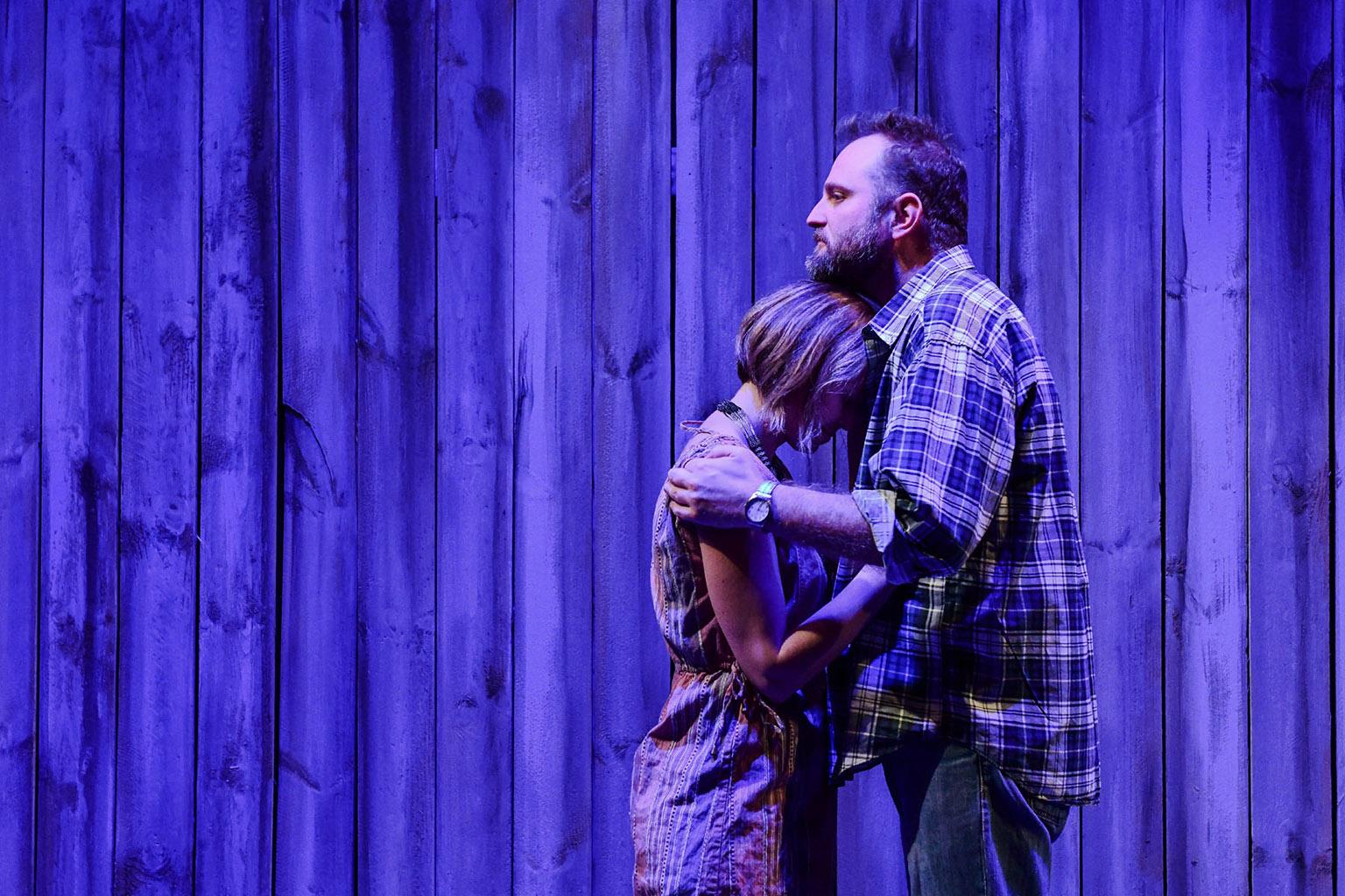 Cortney McKenna and Joseph Wiens in “The Realistic Joneses.” (Photo by Evan Hanover)