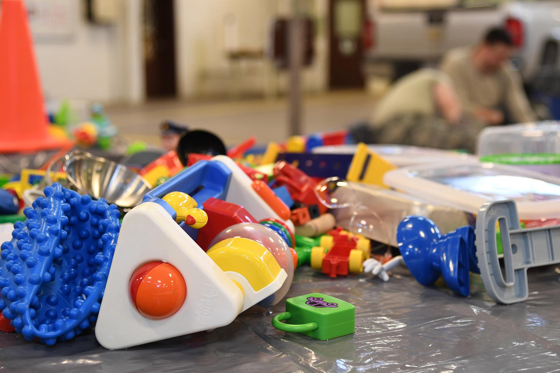 Polyvinyl chloride, which is found in items such as children’s toys, is typically not able to be recycled. (U.S. Air Force photo by Senior Airman Elora J. Martinez)