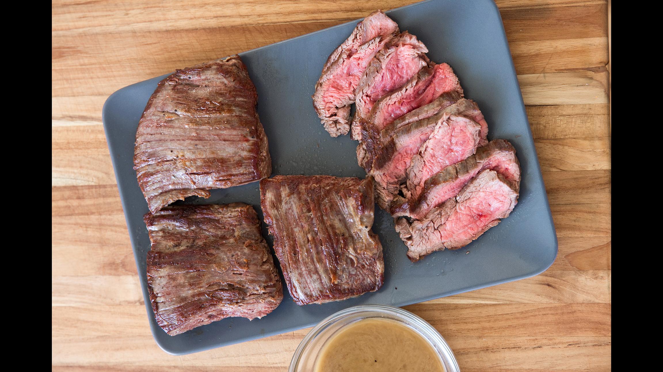 Bistro Style Flank Steak (Courtesy Cook's Science)