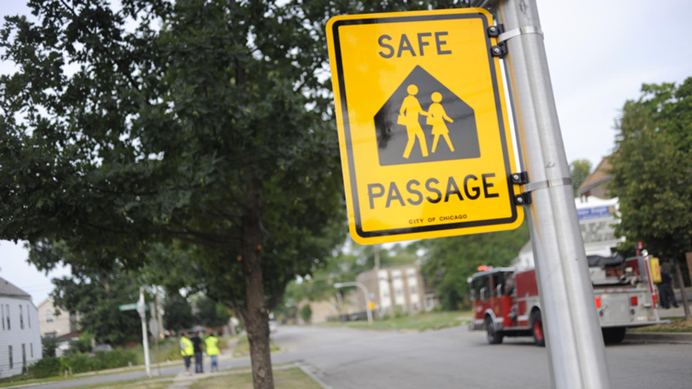 Chicago Public Schools says incidents of crime has fallen by a third along its Safe Passage routes since 2012. (WBEZ / Flickr)