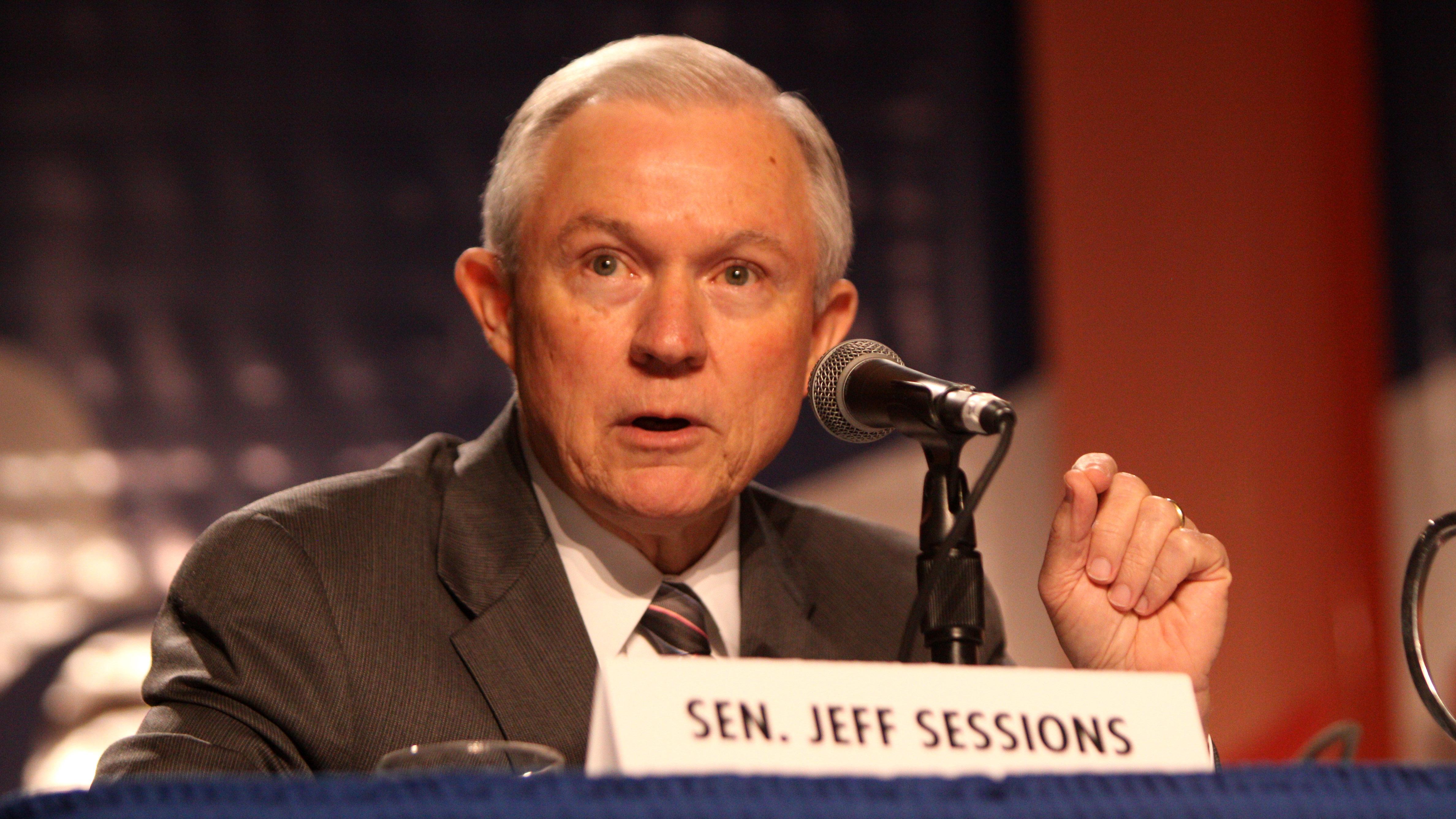 An appeals court denied Attorney General Jeff Sessions' attempt to tie federal grant money to immigration compliance. (Gage Skidmore / Flickr)
