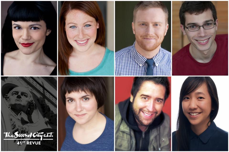 The Second City cast of “Fantastic Super Great Nation Numero Uno.” (Courtesy of The Second City)