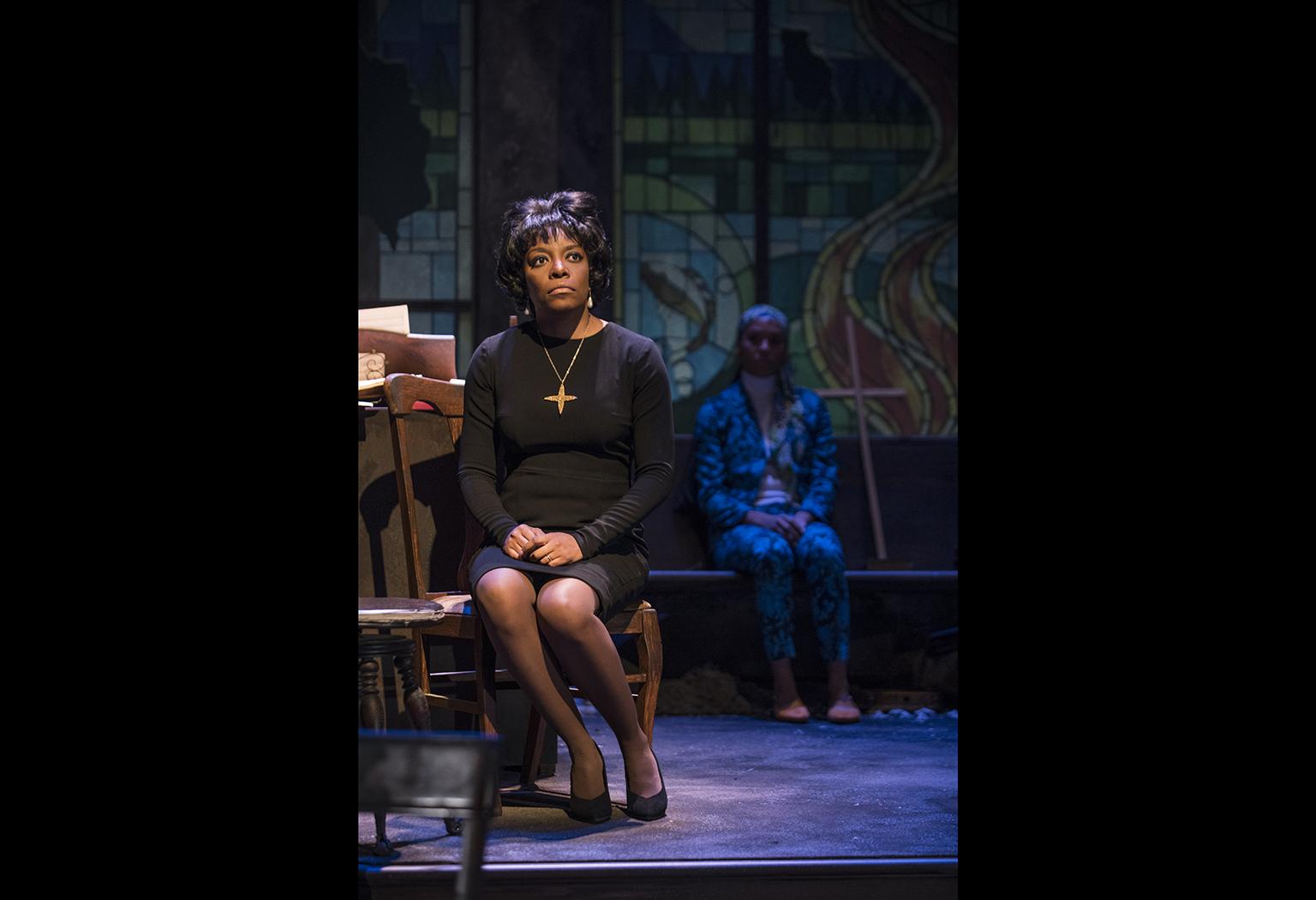 Sydney Charles in Christina Ham’s play “Nina Simone: Four Women” at Northlight Theatre. (Photo credit: Michael Brosilow)