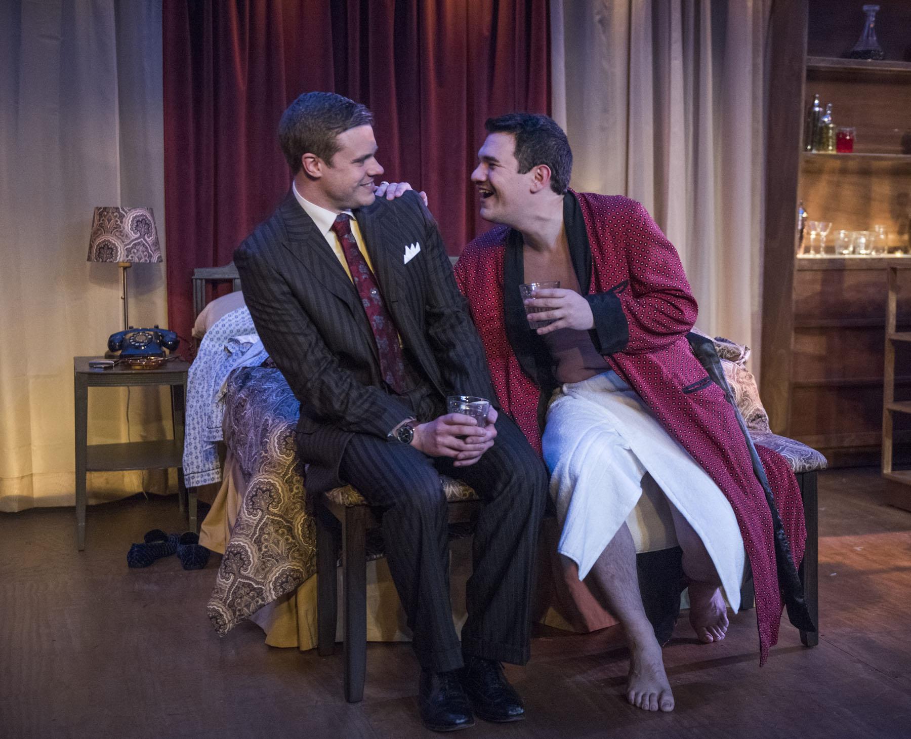 Curtis Edward Jackson, left, and Rudy Galvan in “The Gentleman Caller.” (Photo by Michael Brosilow)