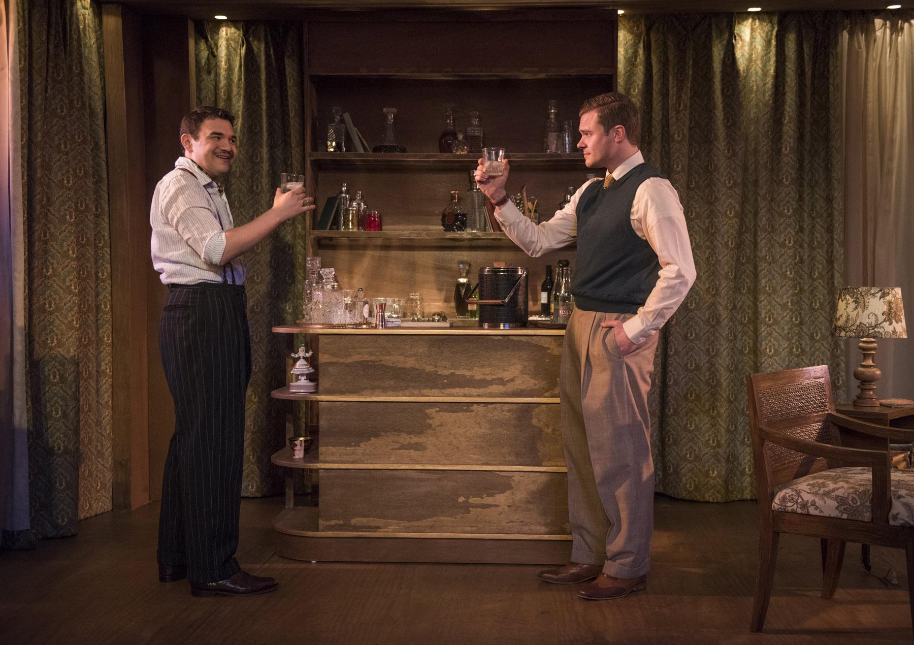 Rudy Galvan, left, and Curtis Edward Jackson in “The Gentleman Caller.” (Photo by Michael Brosilow)