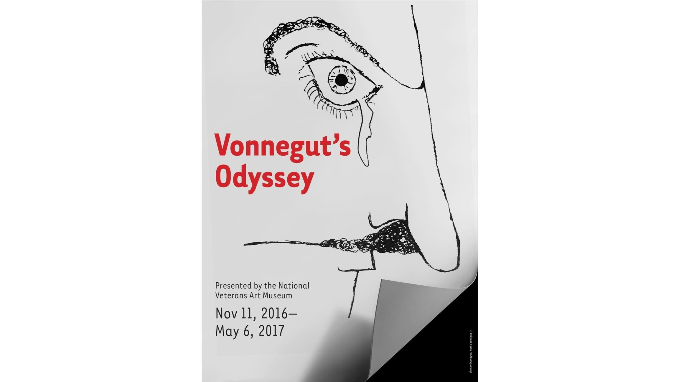 Kurt Vonnegut’s drawings are on display starting Friday at the National Veterans Art Museum.  