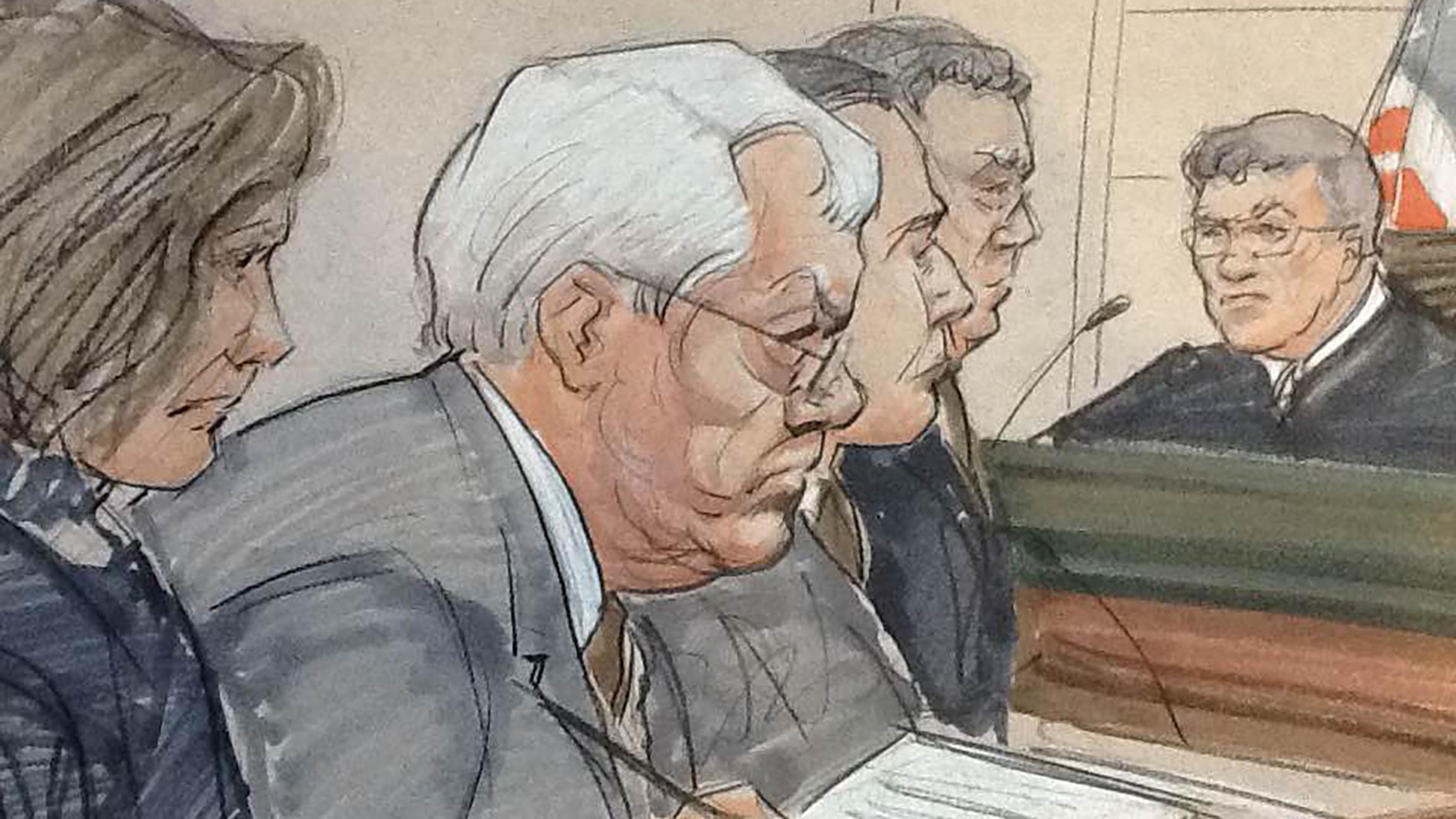 (Courtroom sketch by Thomas Gianni)