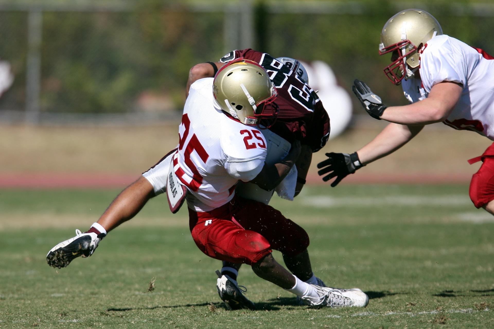 Researchers found that actions, such as a tackle in football, came across as more intentional when viewed in slow motion than at regular speed. (Pixabay) 