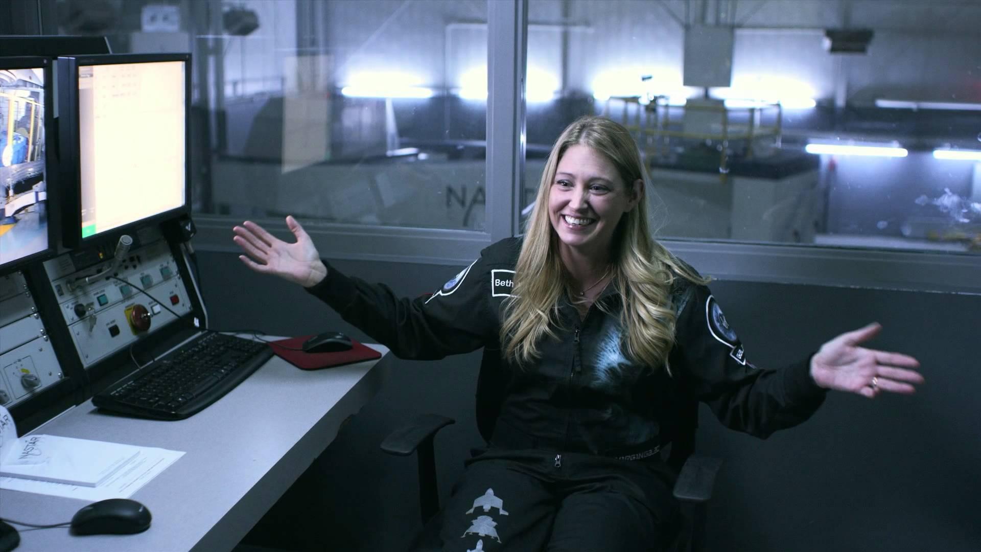 Former NASA engineer Beth Moses is chief astronaut instructor at Virgin Galactic, the world's first commercial spaceline. (YouTube / Virgin Galactic)