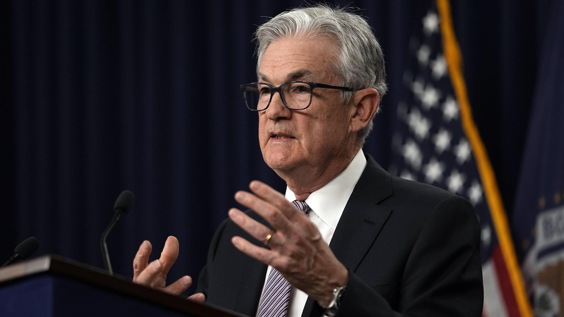 Federal Reserve Chairman Jerome Powell speaks during a news conference in Washington, Wednesday, May 3, 2023, following the Federal Open Market Committee meeting. (AP Photo / Carolyn Kaster)