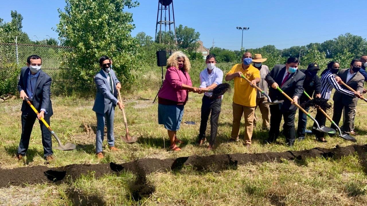 A $2 million investment from the state pushed funding for an urban farming campus over the top, paving the way for Friday’s groundbreaking. (Illinois Department of Commerce and Economic Opportunity / Twitter)