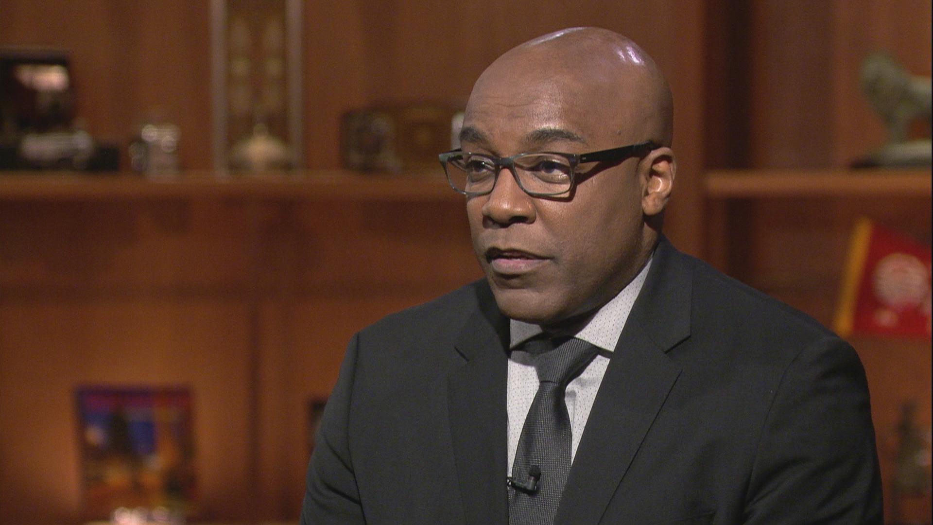 Illinois Attorney General Kwame Raoul appears on “Chicago Tonight” on Feb. 21, 2019. (WTTW News)
