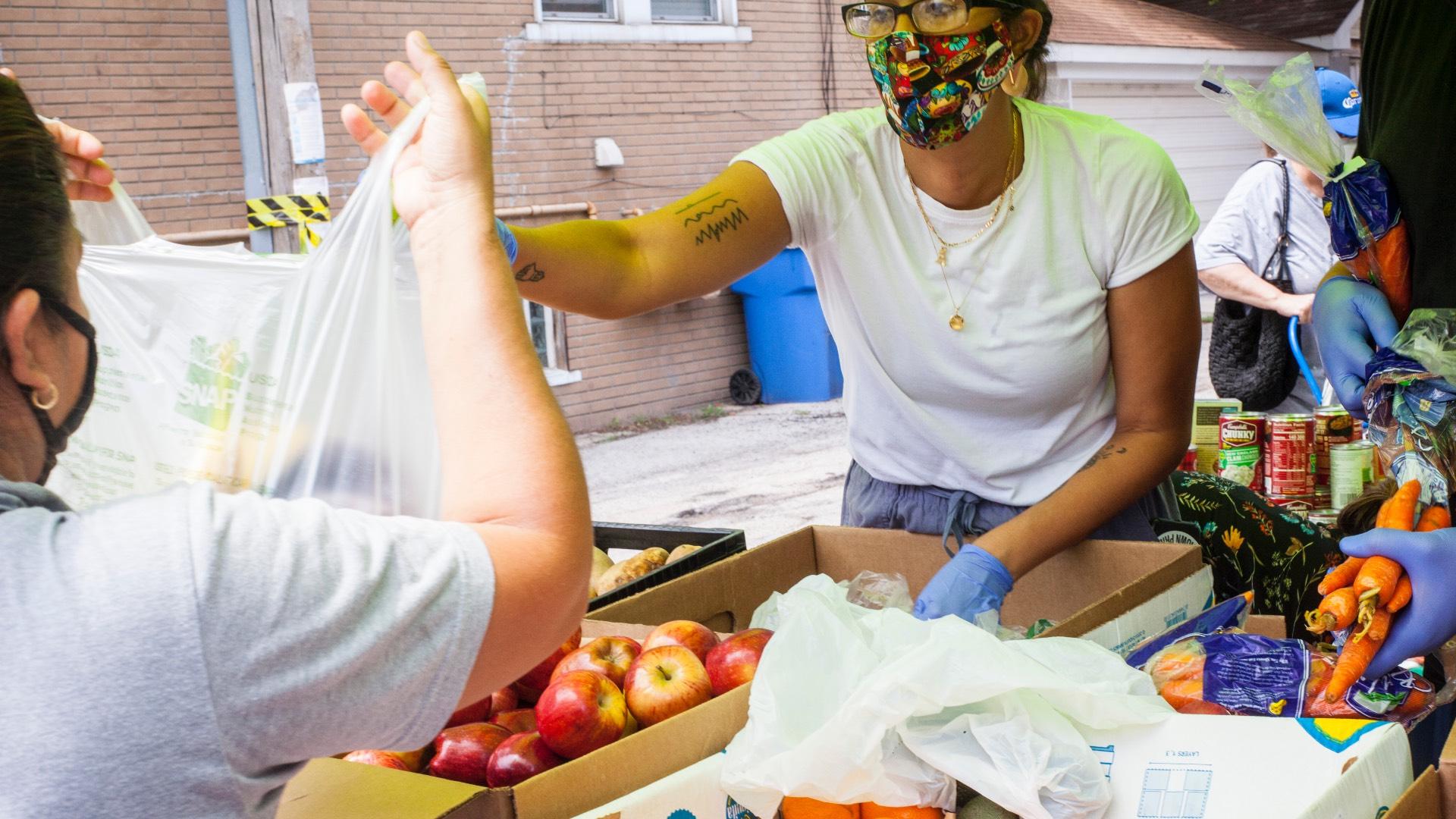 Volunteering looks different during the pandemic, but organizations still need help. (Courtesy of Northwest Side Solidarity Network)