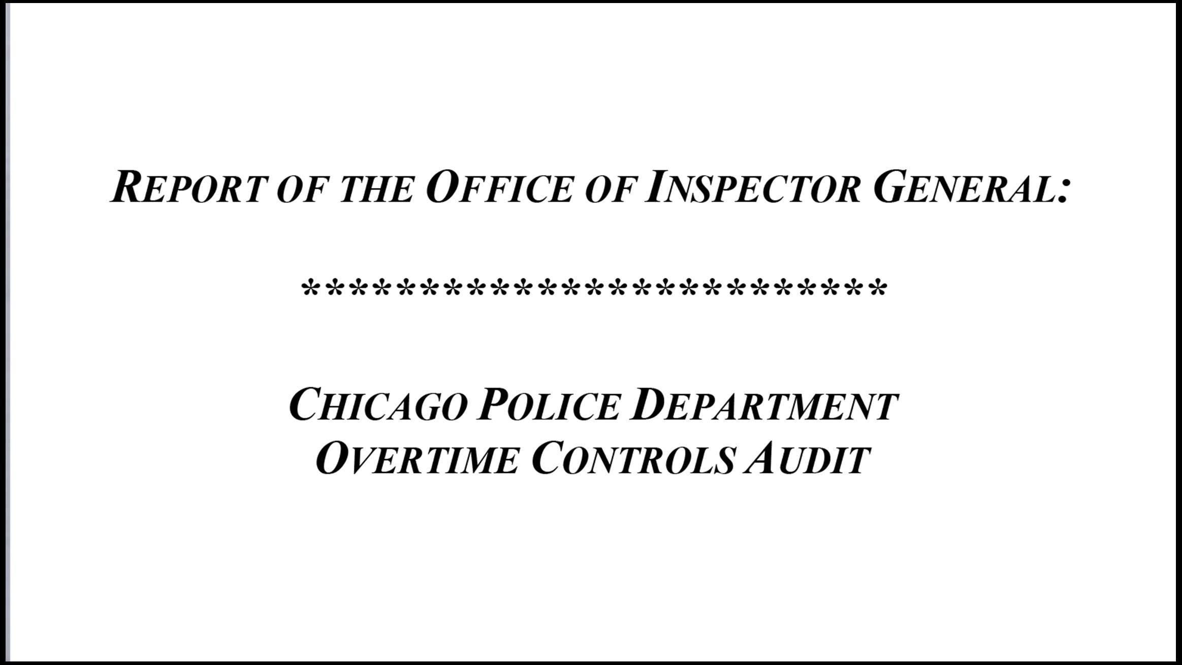 Document: Read the inspector general’s report